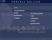 Tablet Screenshot of portalegalileo.museogalileo.it